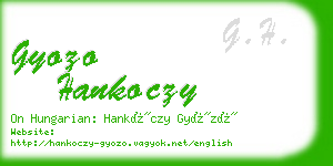 gyozo hankoczy business card